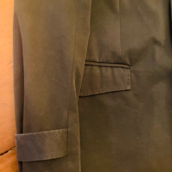 Theory mens cotton short all weather jacket Nehru three button collar button up - Picture 7 of 15